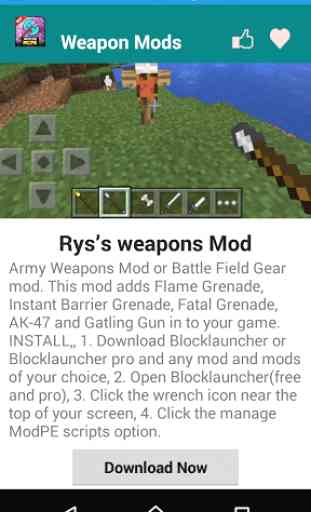 Weapon MOD For MCPE' 3