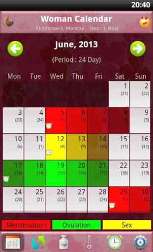 Woman Calendar/Period Tracker 2