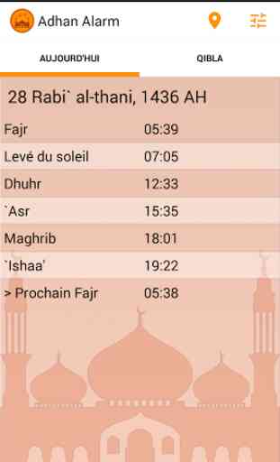 Adhan Alarm with qibla 2