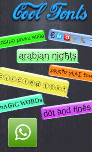 Cool Fonts for Whatsapp & SMS 1