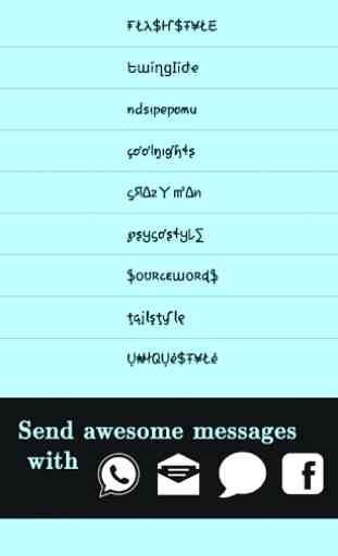 Cool Fonts for Whatsapp & SMS 4
