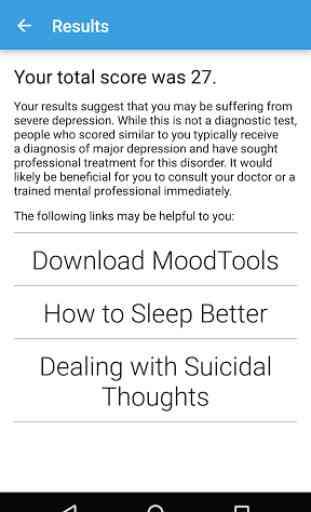 Depression Test 3