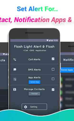 Flashlight Alert on Call / SMS 4