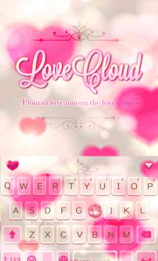 Love Cloud Kika Keyboard Theme 1