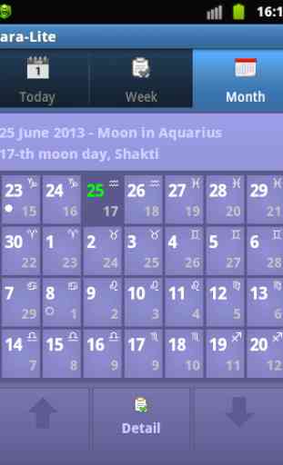Lunar calendar Dara-Lite 3