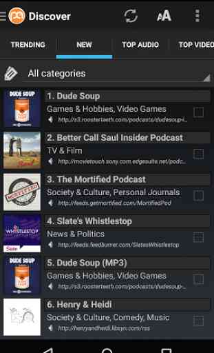 Podcast Addict (Android 2.3) 4