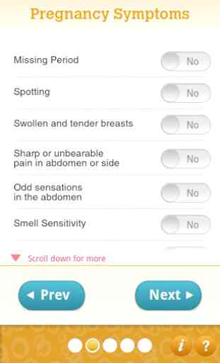 Pregnancy Test & Symptom Quiz 3