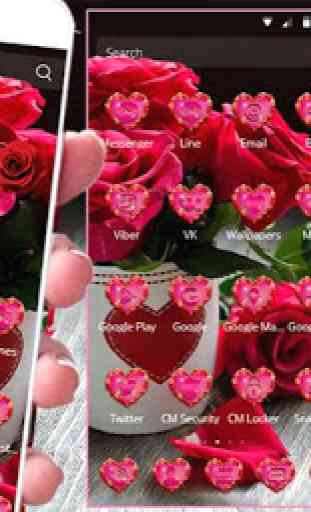 Red Rose Theme Love Valentine 4