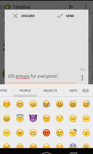 Sliding Emoji Keyboard - iOS 1