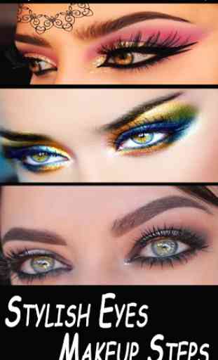 Stylish Eyes Makeup Steps 1
