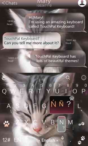 TouchPal Cats Keyboard Theme 3