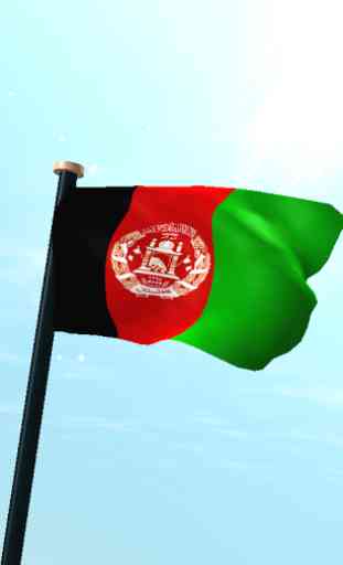 Afghanistan Flag 3D Free 1