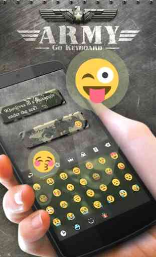Army GO Keyboard Theme & Emoji 2