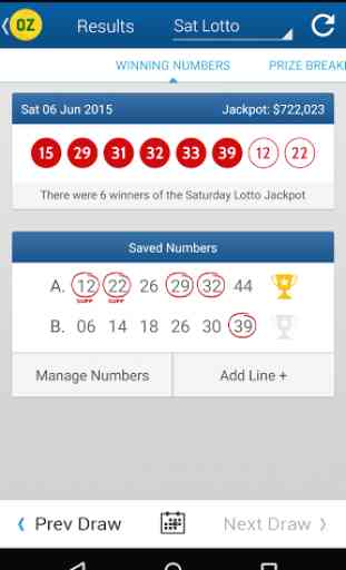 Aus Lotto Results (Oz Lotto) 3