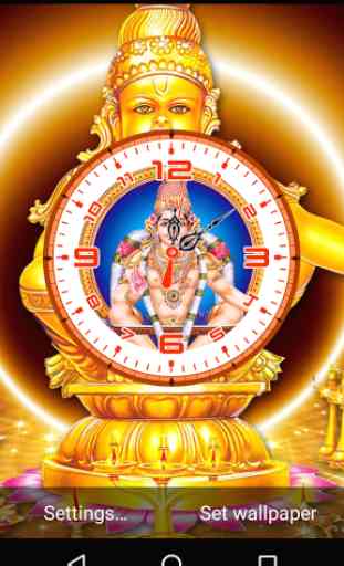 Ayyappa Clock Live Wallpaper 3