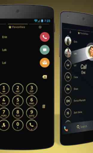 Black Gold Contacts & Dialer 1