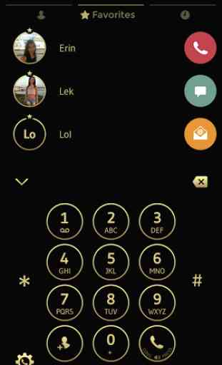 Black Gold Contacts & Dialer 2