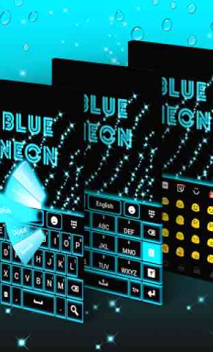 Blue Neon GO Keyboard 3