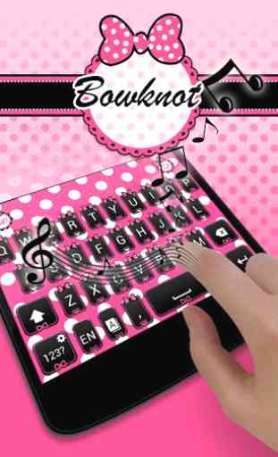Bowknot Pro GO Keyboard Theme 3
