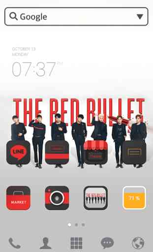 BTS_Bullet LINE Launcher theme 1