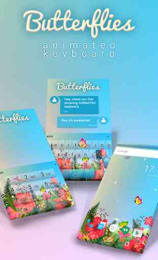 Butterflies Animated Keyboard 1