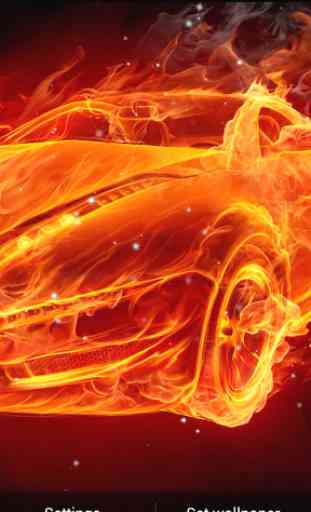 Cars on fire Live Wallpaper 1