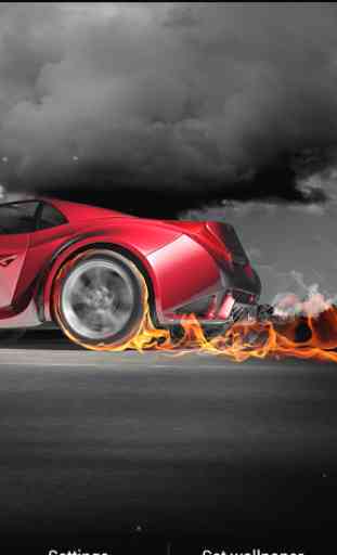Cars on fire Live Wallpaper 2