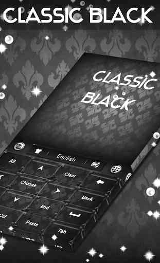 Classic Black Keyboard Theme 3