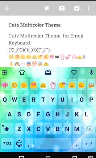 Cute Multicolor Emoji Keyboard 1