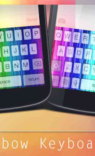 Cute Rainbow Keyboard Theme 1