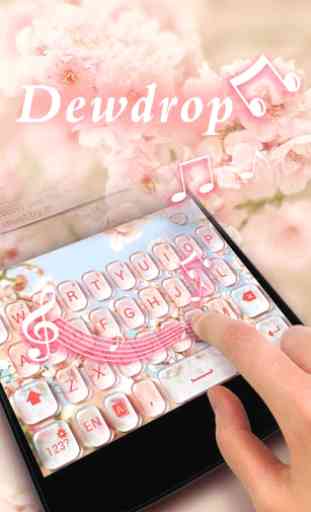 Dewdrop GO Keyboard Theme 3