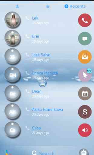 Drops of Water Dialer Theme 4