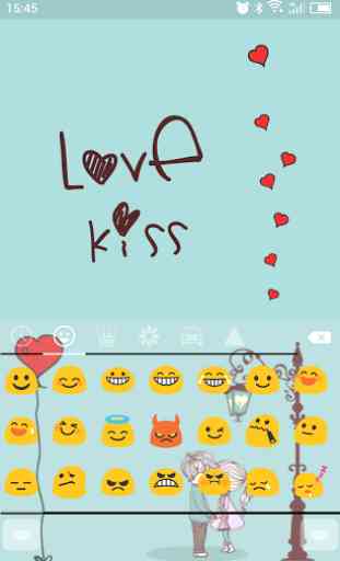 Emoji Keyboard-Love Kiss 2