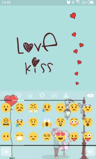 Emoji Keyboard-Love Kiss 4