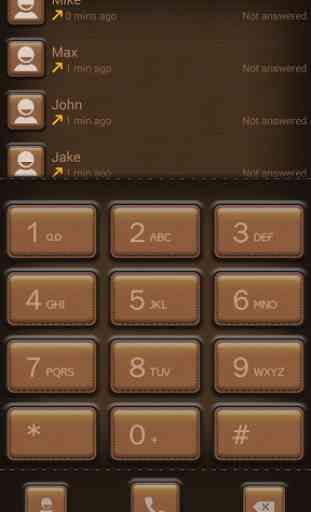 ExDialer Leather Theme 1