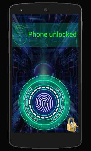 Fingerprint app Lock Simulator 3