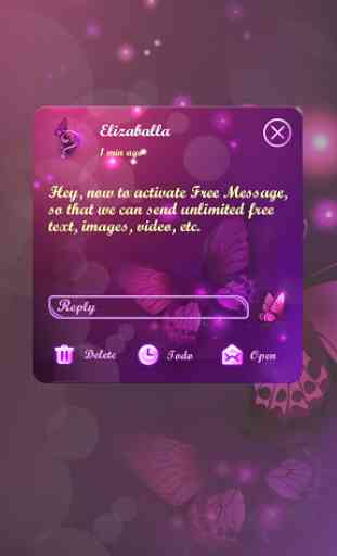 (FREE) GO SMS BUTTERFLY THEME 4