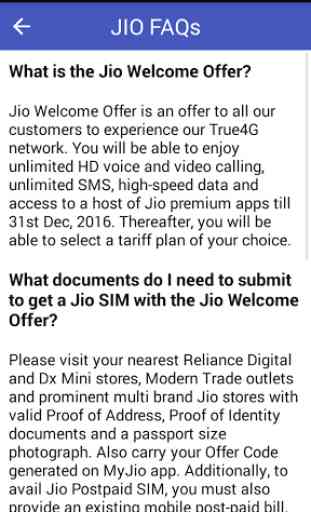 Free Jio SIM & Plan Details 4