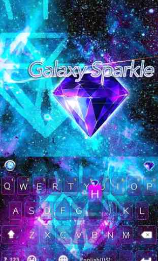Galaxy Sparkle Kika Keyboard 2
