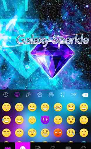 Galaxy Sparkle Kika Keyboard 3