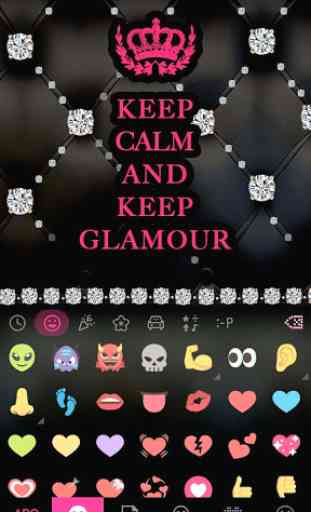 Glamour Emoji Kika Keyboard 2