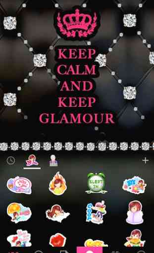 Glamour Emoji Kika Keyboard 4