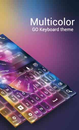 GO Keyboard Multicolor Theme 1