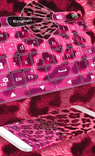 GO Keyboard Pink Leopard Free 1