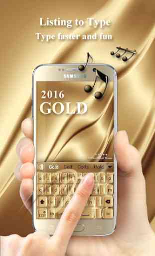 Gold 2016 GO Keyboard Theme 1