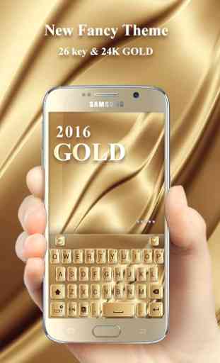 Gold 2016 GO Keyboard Theme 3