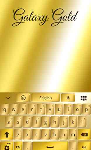 Gold Keyboard 4 Samsung Galaxy 1