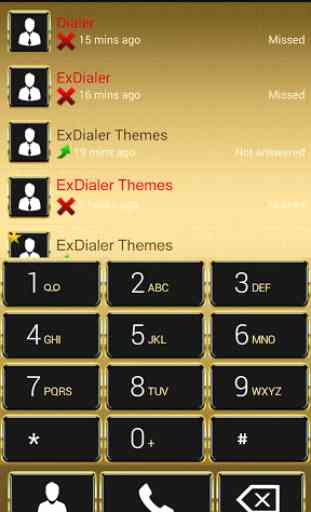 Golden Theme for ExDialer 1