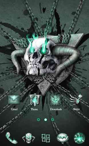 Hell Skull GO Launcher Theme 1