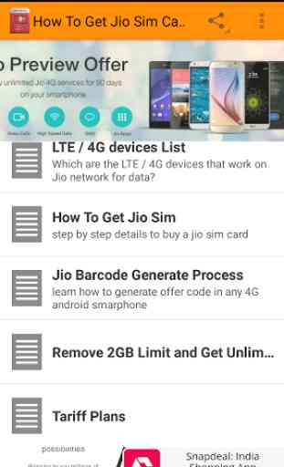 HOW TO GET FOR (JIO SIM) 2